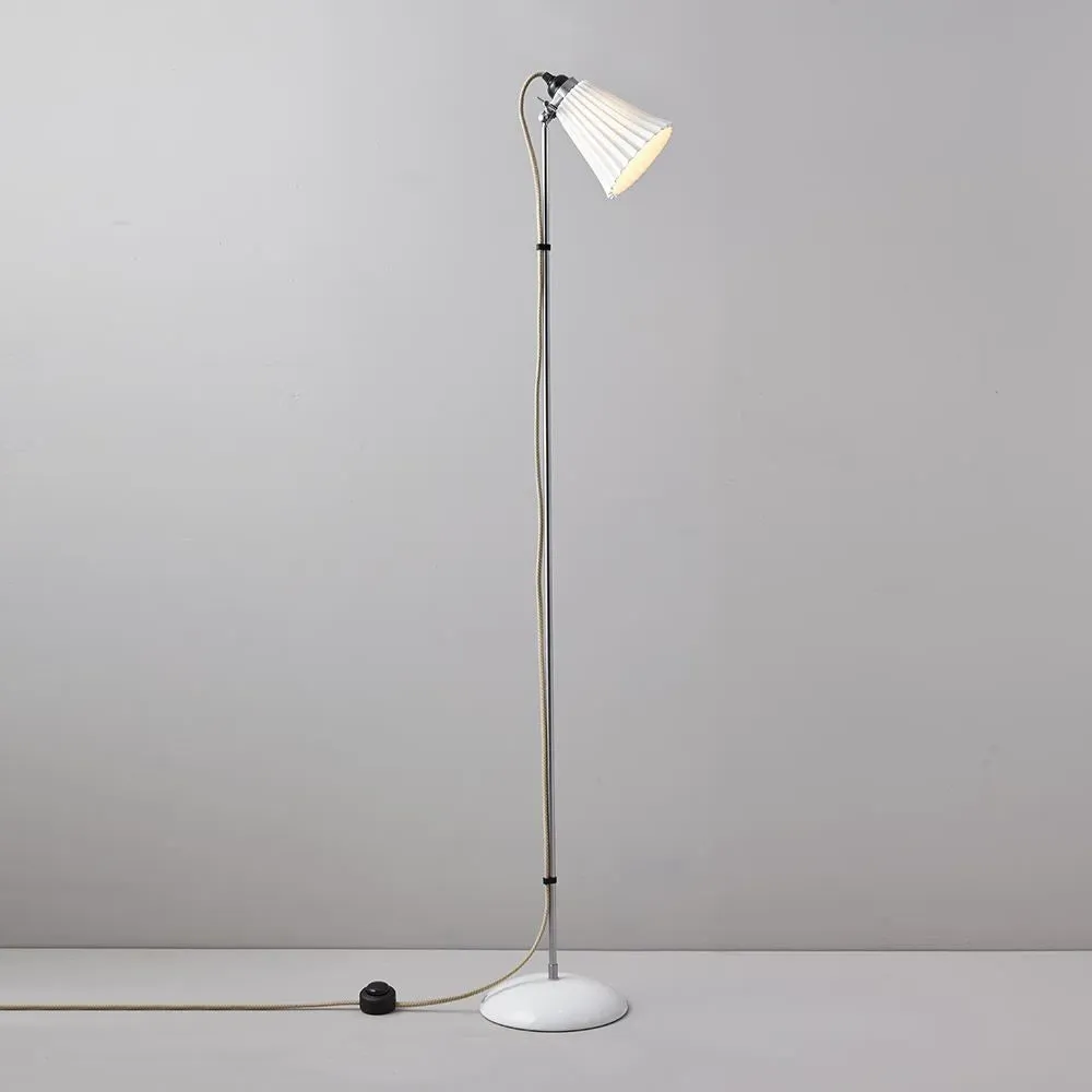 Pleat Floor Lamp - Stainless Steel, Bone China
