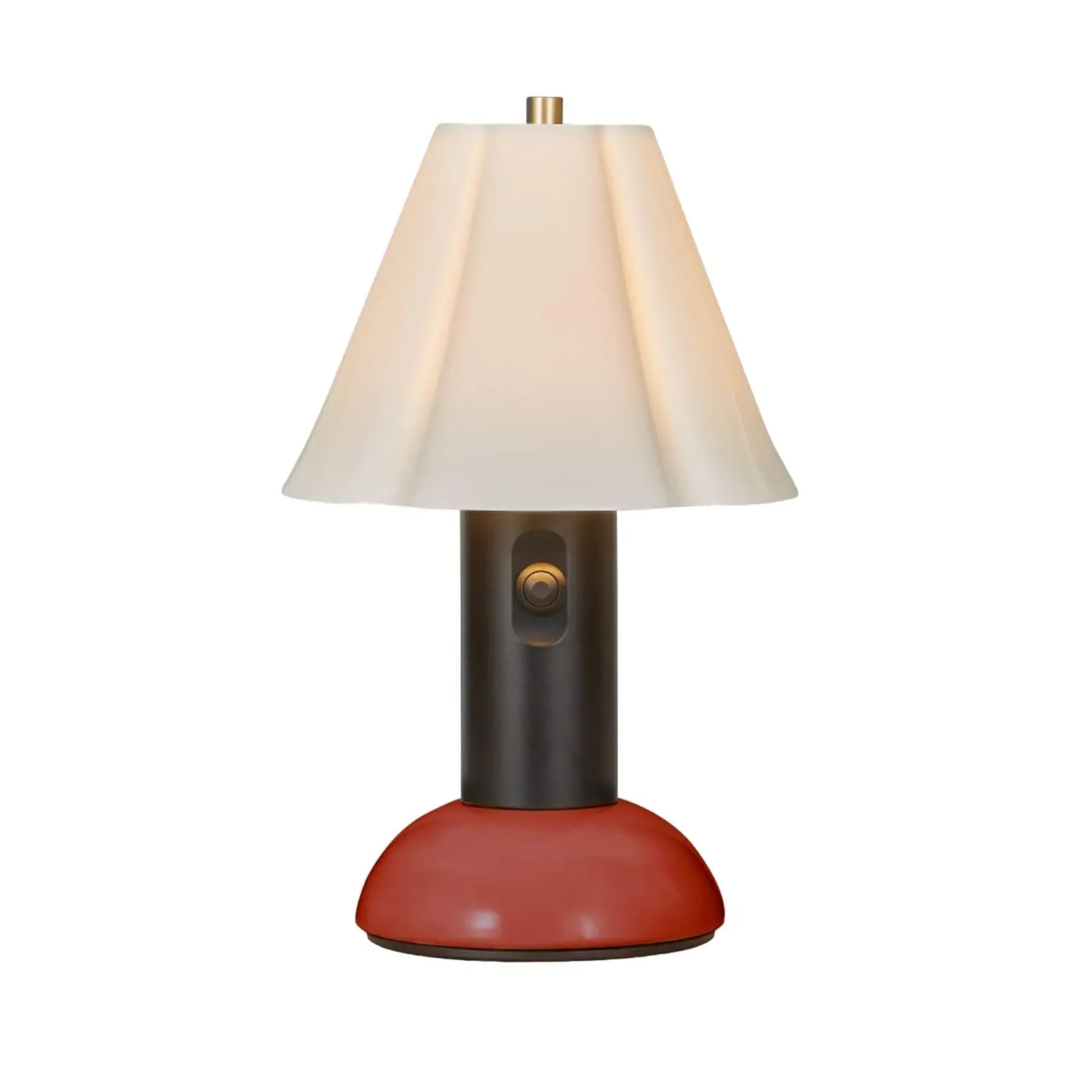 Portable Blossom Lamp - Red, Bone China