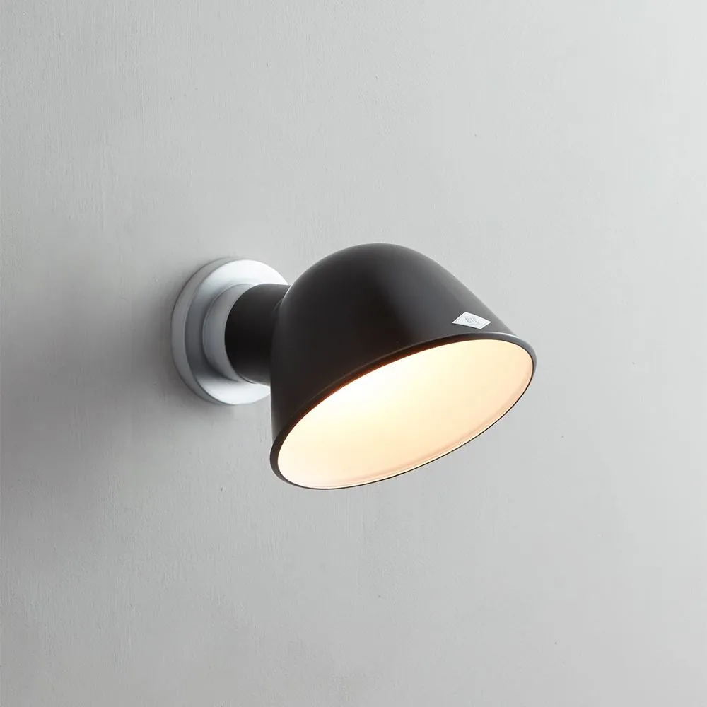 Round Wall Light with Adjustable Shade - Cream