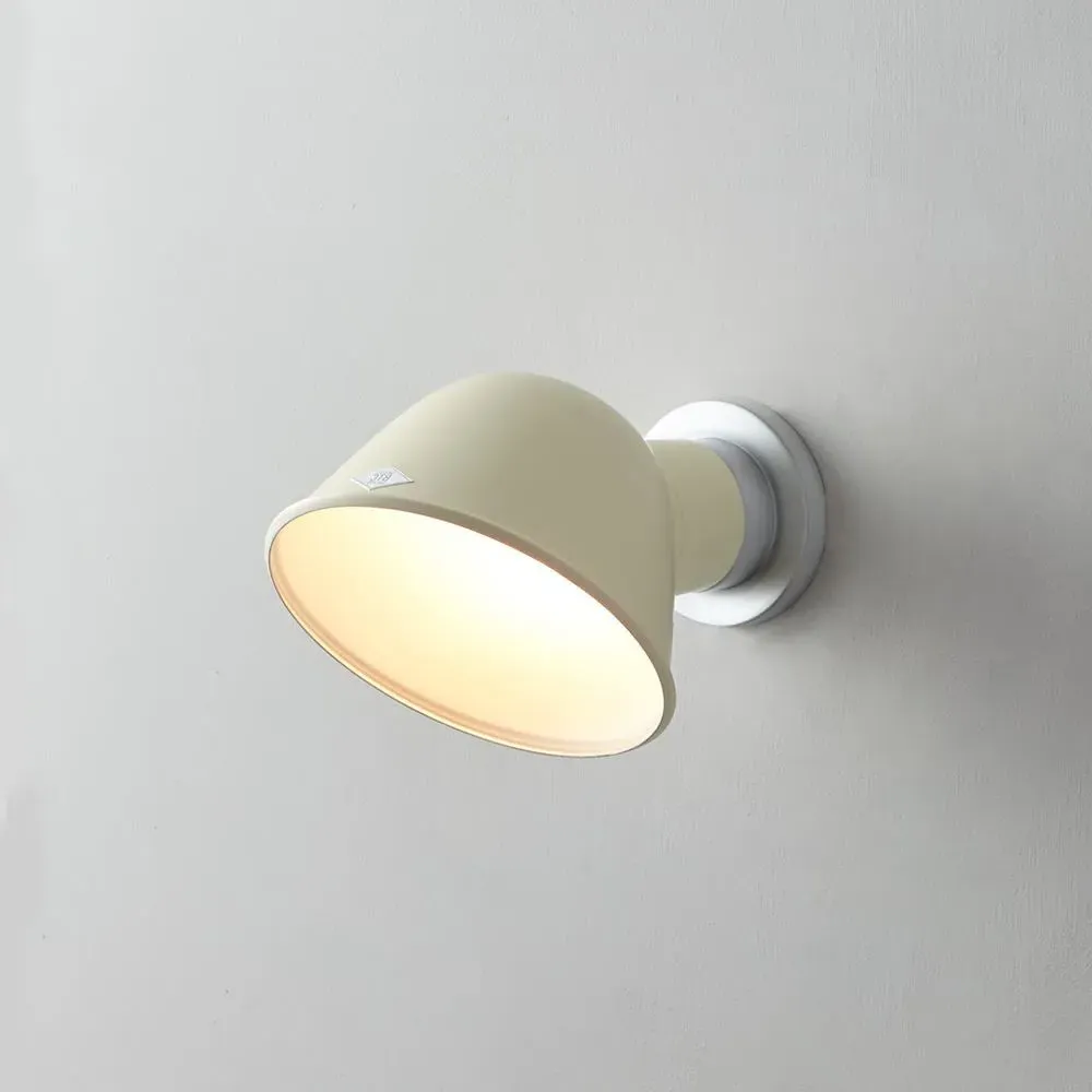 Round Wall Light with Adjustable Shade - Cream