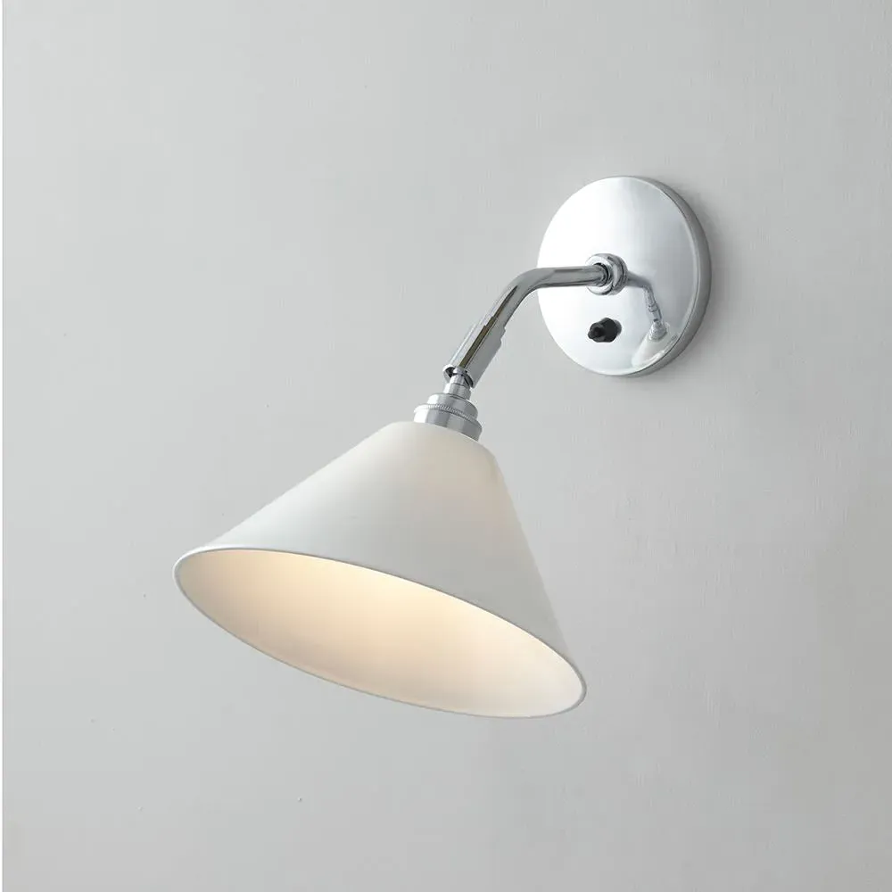 Short Wall Light with Adjustable Shade - Ceramic image
