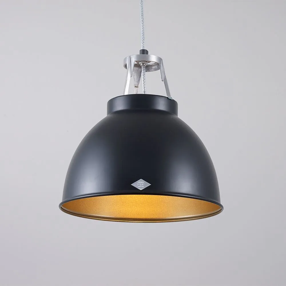 Size 1 Pendant Light - Black, Steel
