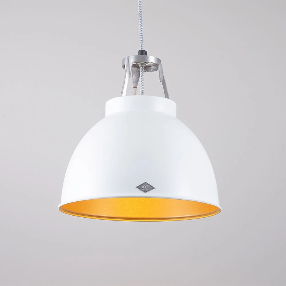Size 1 Pendant Light - White, Metal