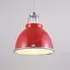 Size 1 Pendant Light with Diffuser - Red, Steel