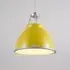 Size 1 Pendant Light with Diffuser - Yellow, Steel
