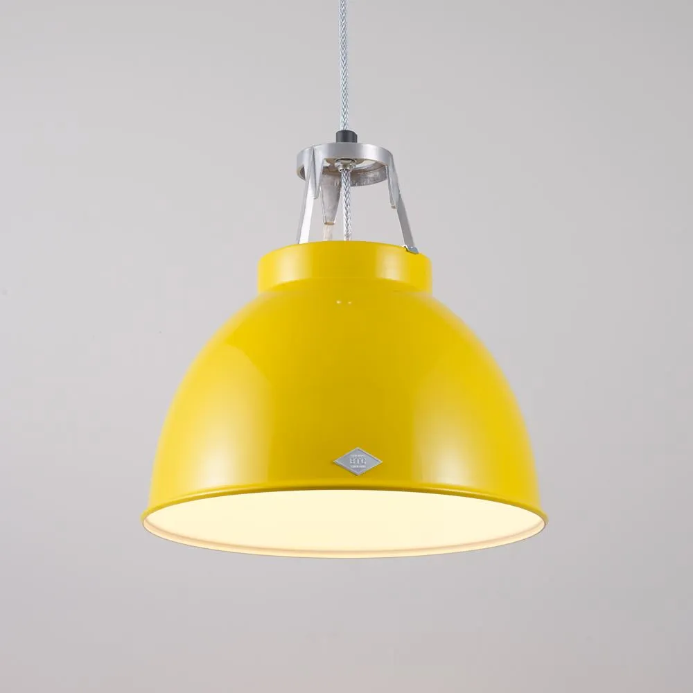 Size 1 Pendant Light - Yellow, Metal