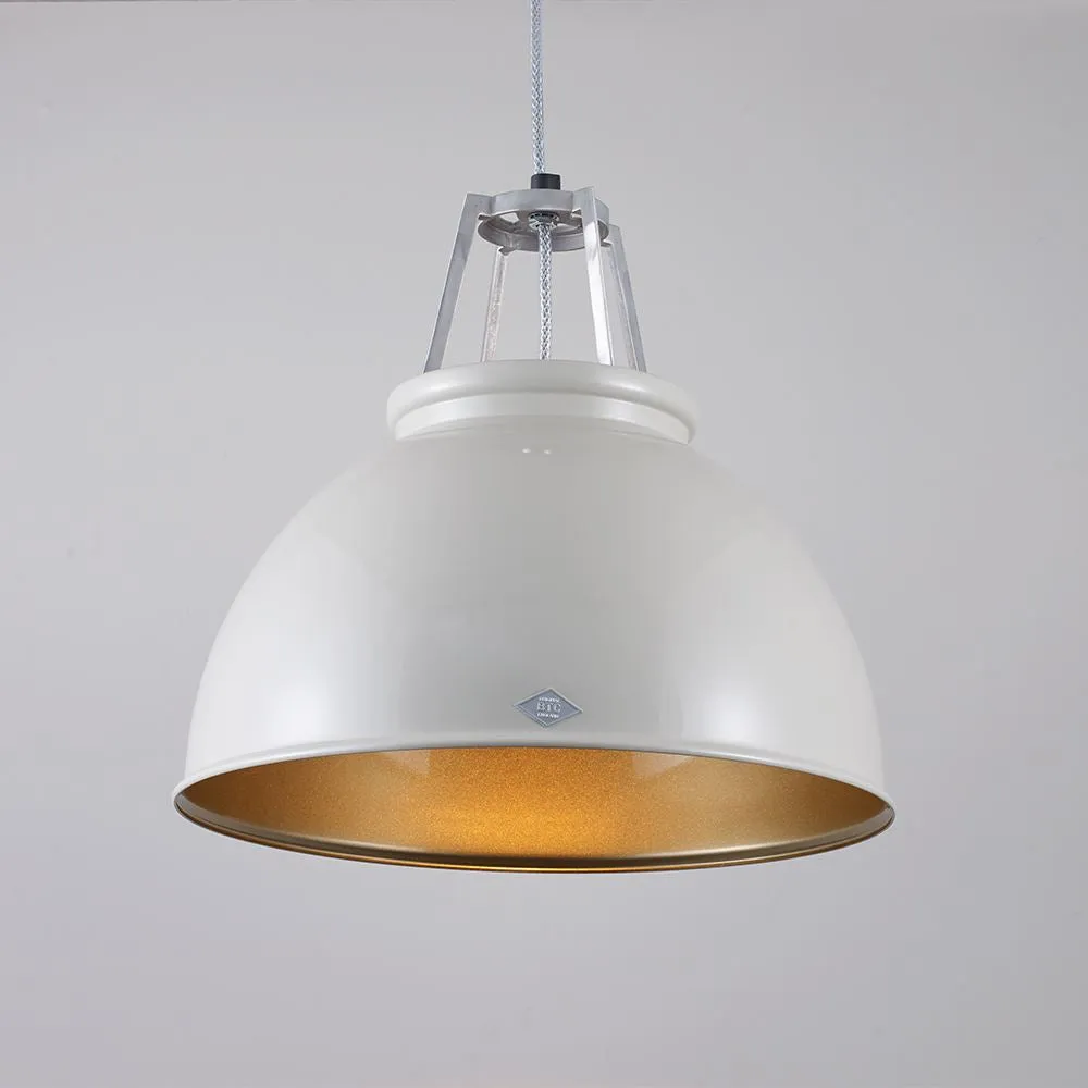 Size 3 Pendant Light Industrial - Grey, Metal