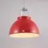Size 3 Pendant Light Industrial - Red
