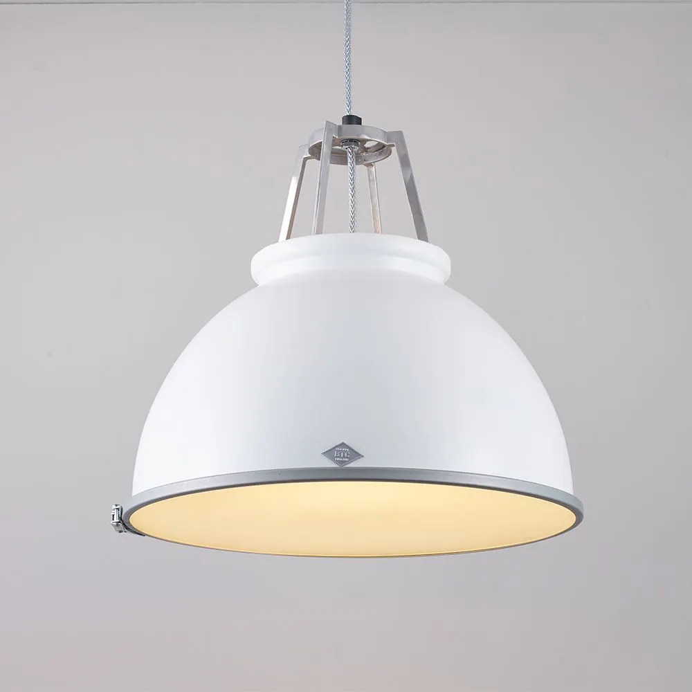 Size 3 Pendant Light Industrial - Red, Metal