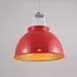 Size 3 Pendant Light Industrial - Red, Metal