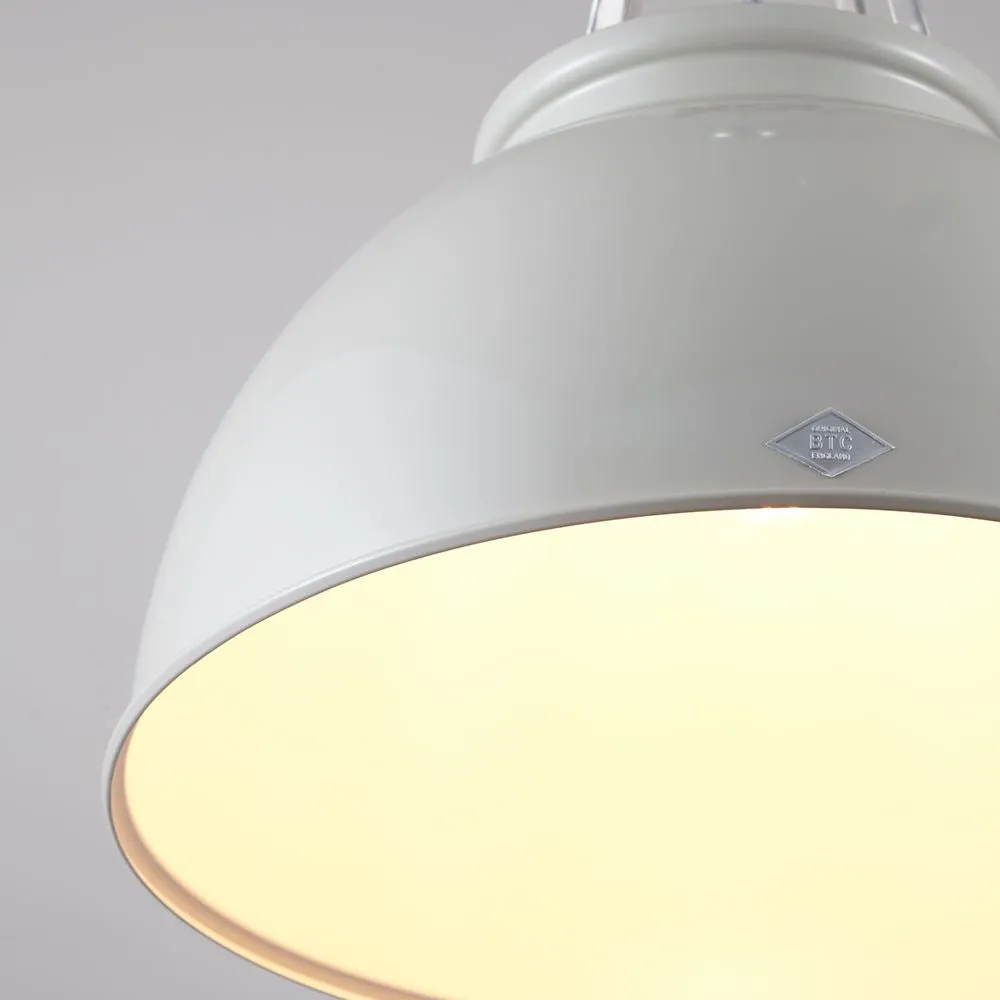 Size 3 Pendant Light Industrial - Yellow