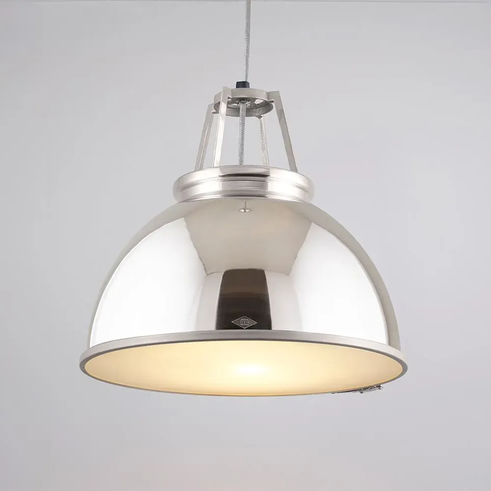 Size 3 Pendant Light with Diffuser - Aluminium image
