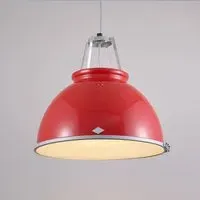 Size 3 Pendant Light with Diffuser - Red