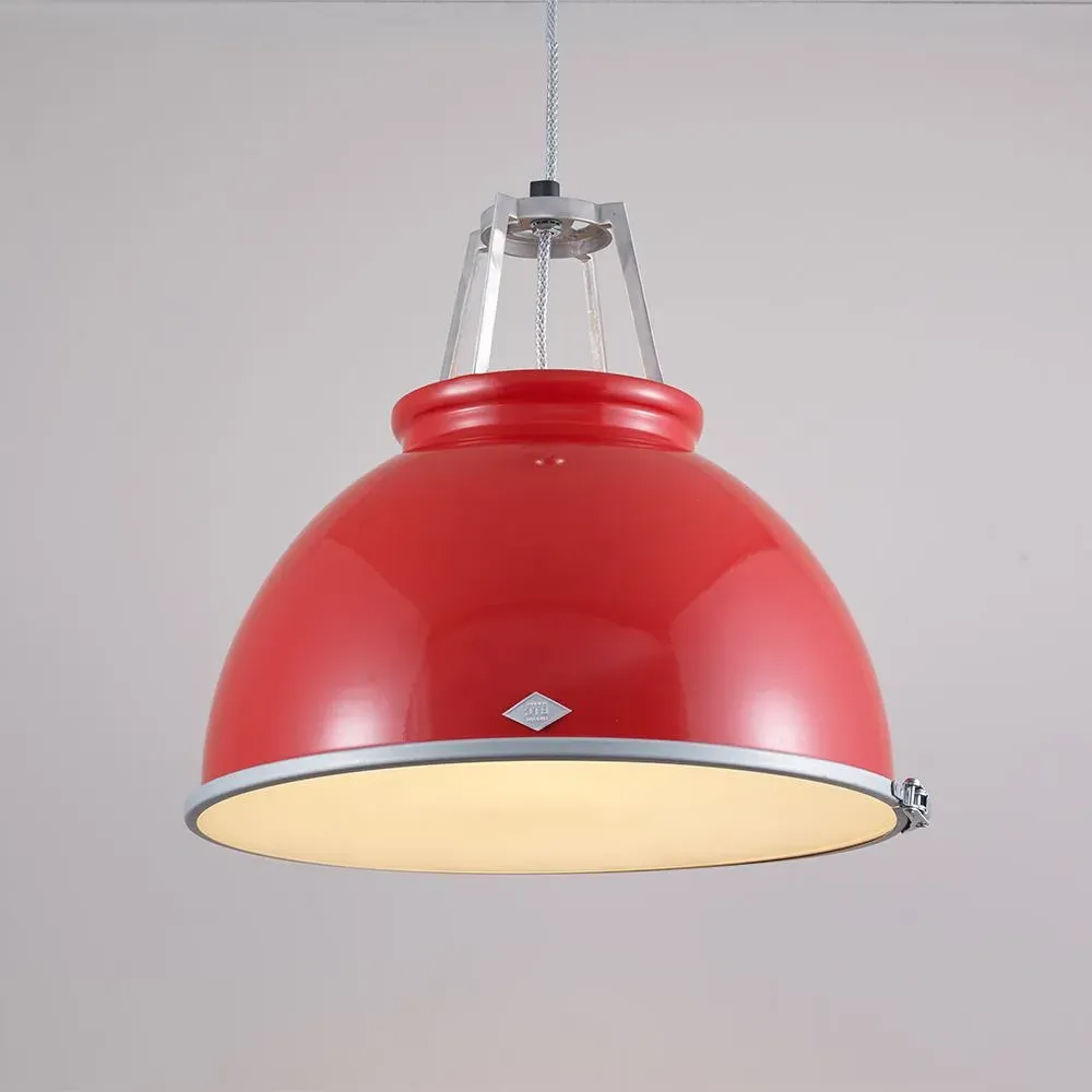 Size 3 Pendant Light with Diffuser - Red