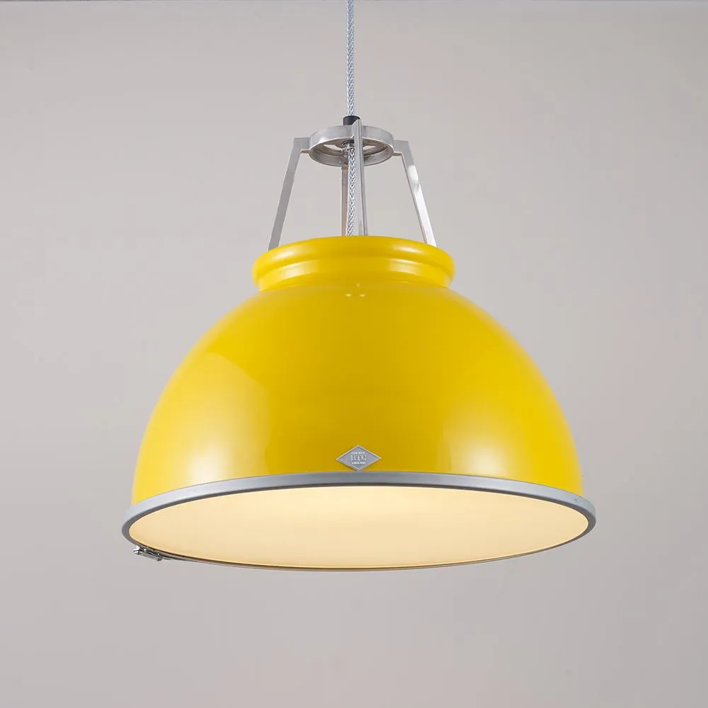 Size 3 Pendant Light with Diffuser - Yellow