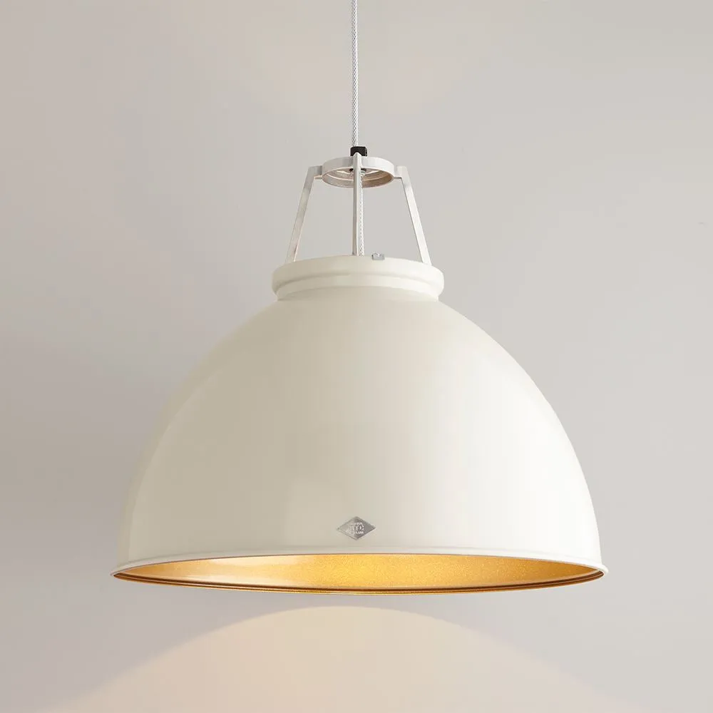 Size 5 Pendant Light Industrial - Grey, Metal