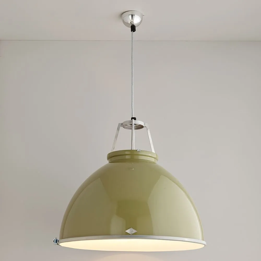 Size 5 Pendant Light with Diffuser - White