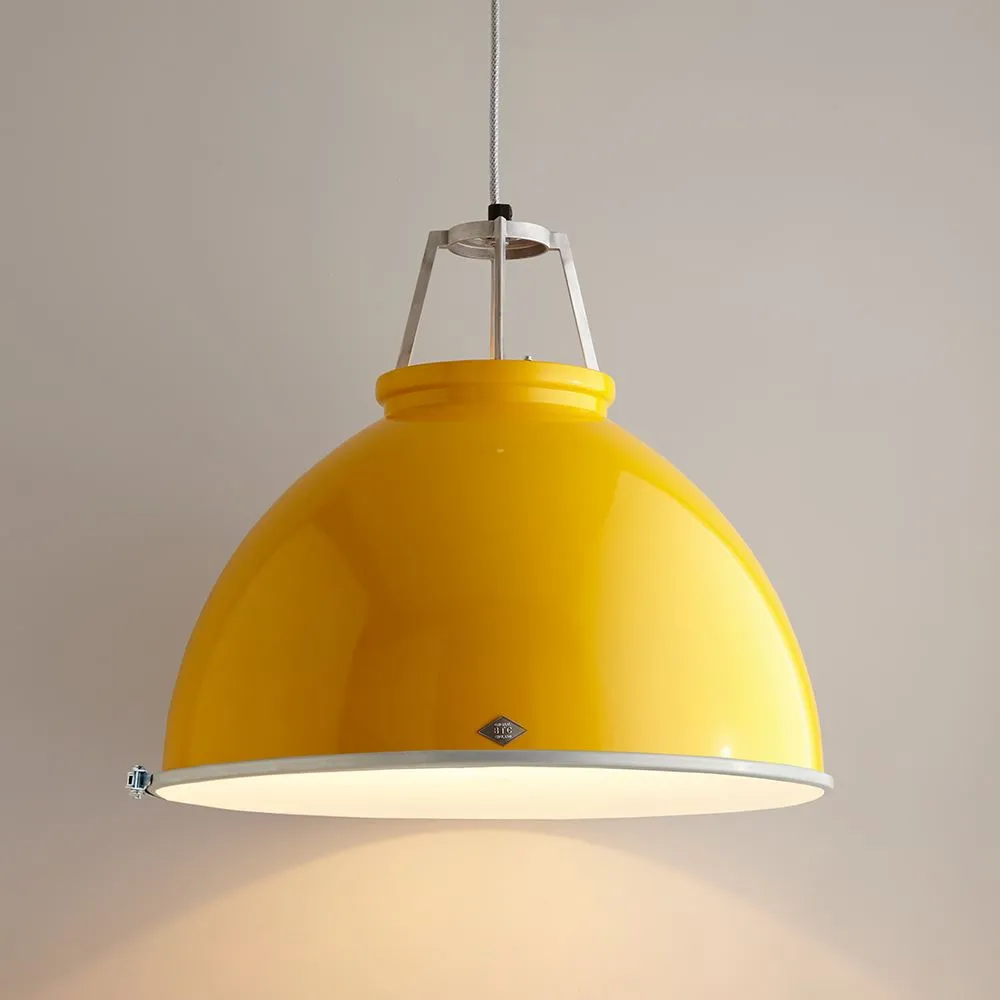 Size 5 Pendant Light with Diffuser - Yellow
