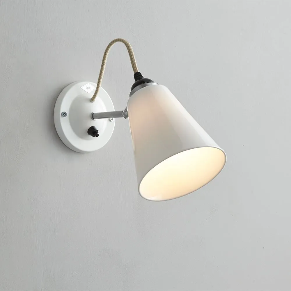 Small Flowerpot Wall Light - Bone China