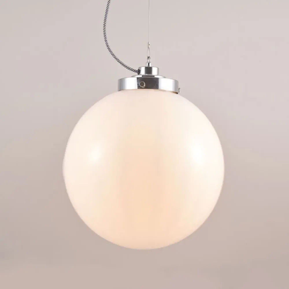 Small Globe Pendant Light - Anthracite, Glass