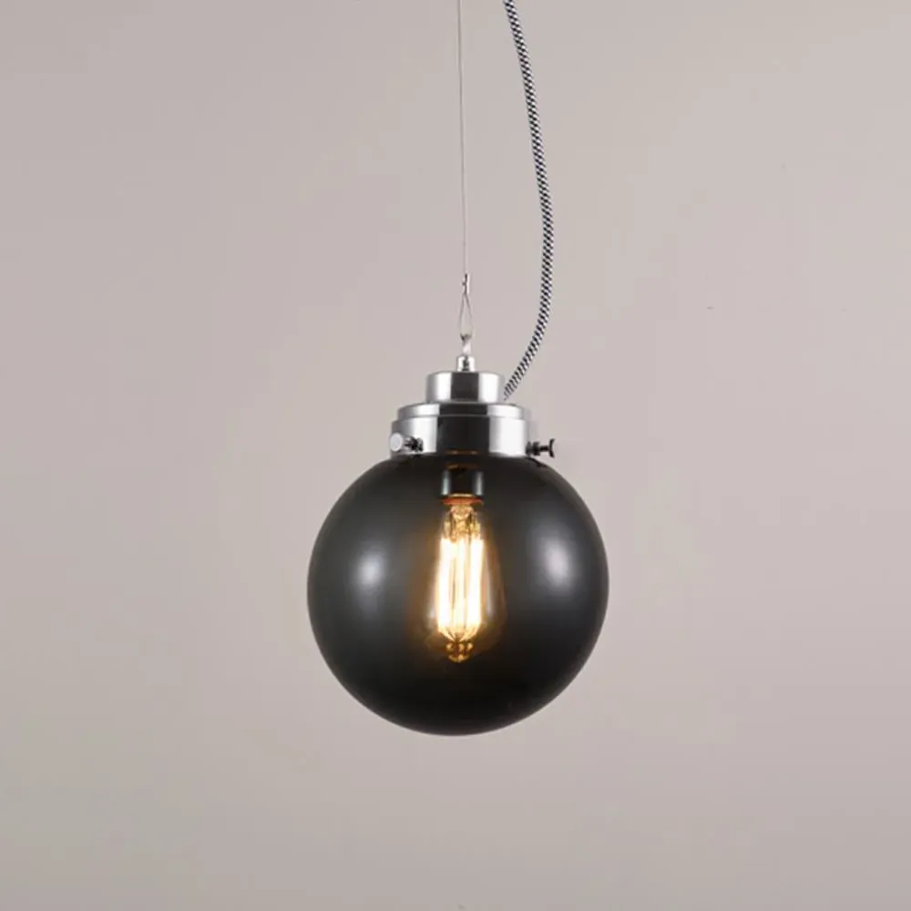 Small Globe Pendant Light - Anthracite, Glass image