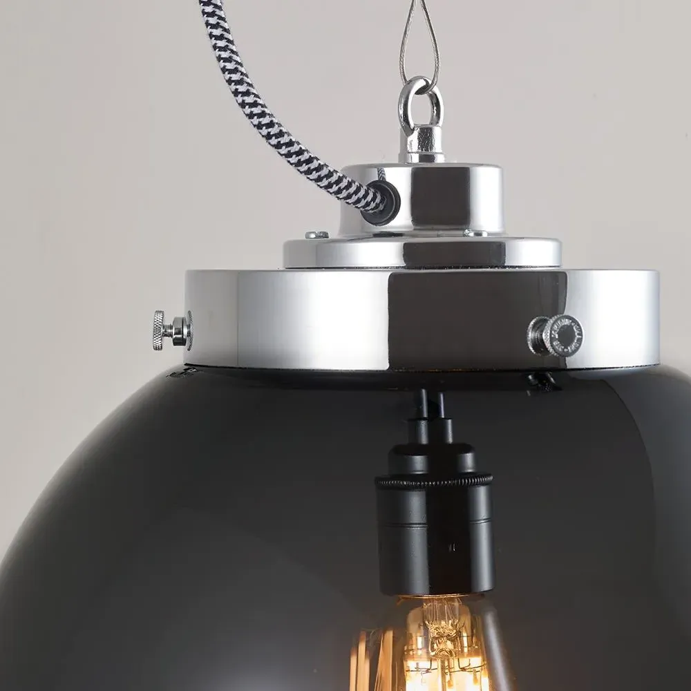 Small Globe Pendant Light - Opal, Glass