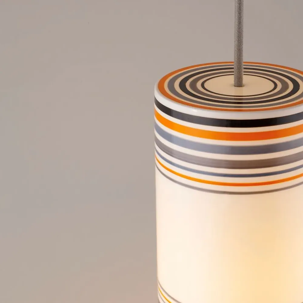 Small Pendant Light with Ceiling Rose - Blue