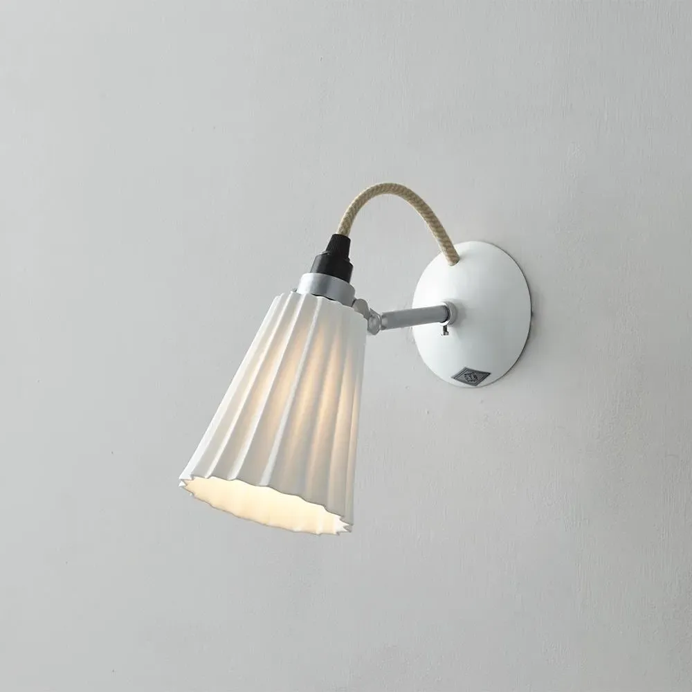 Small Pleat Wall Light - Bone China image