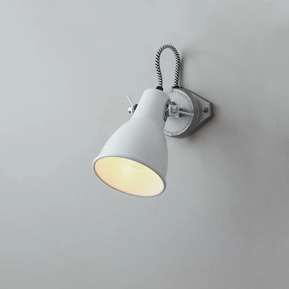 Small Stirrup Wall Light - White, Aluminium image