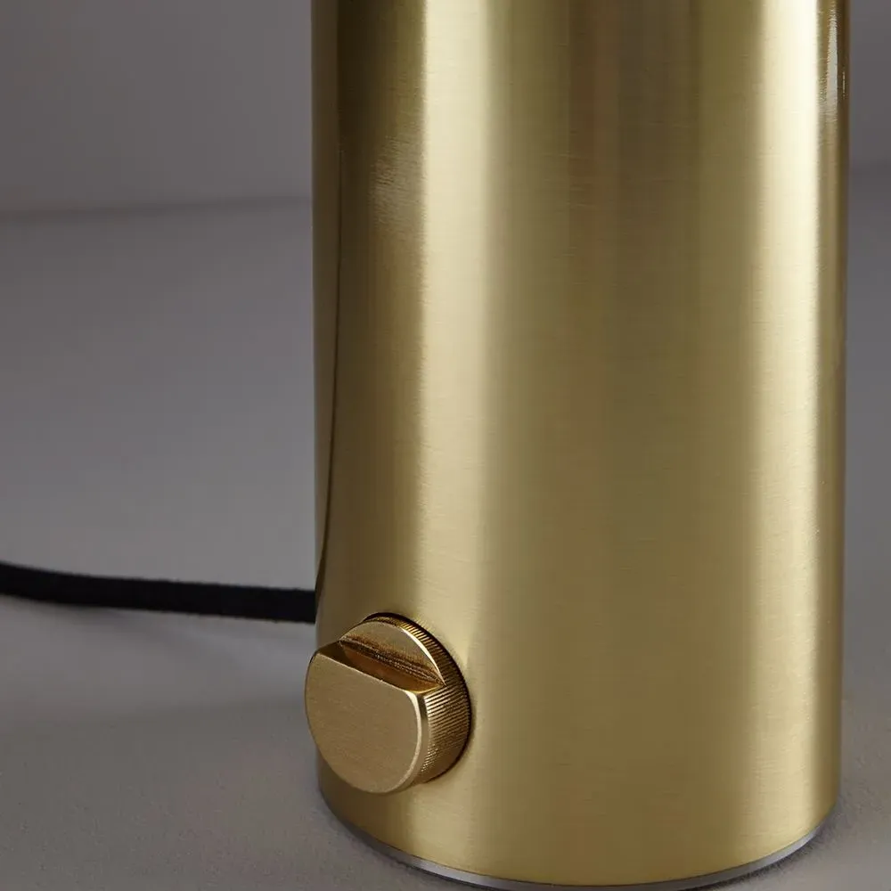 Small Table Lamp with Dimmer - Opal, Copper