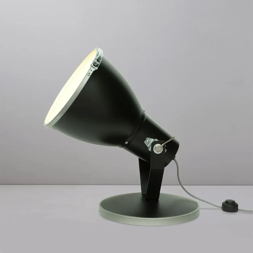 Stirrup 3 Uplighter with Shade - Black, Aluminium image