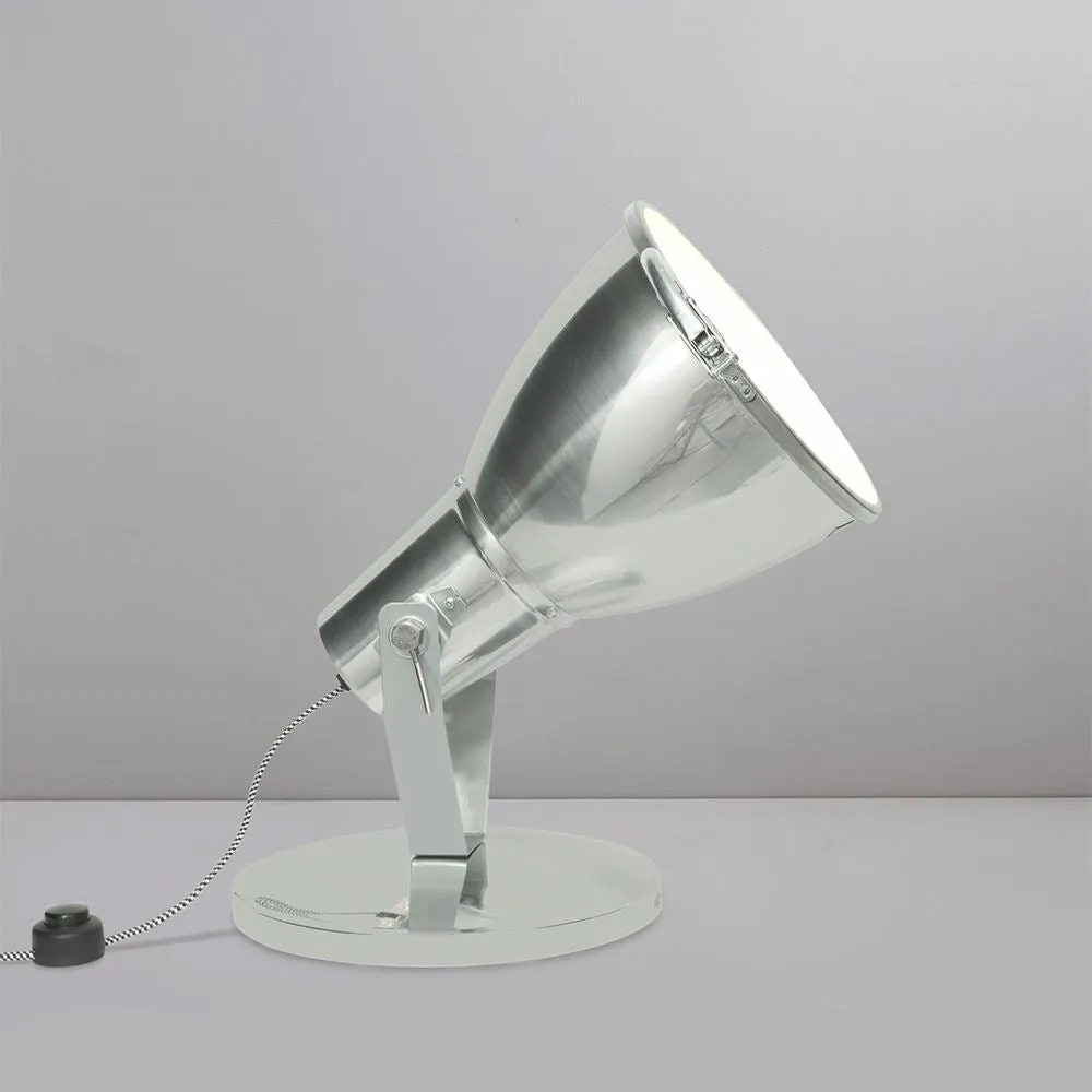Stirrup 3 Uplighter with Shade - White, Aluminium