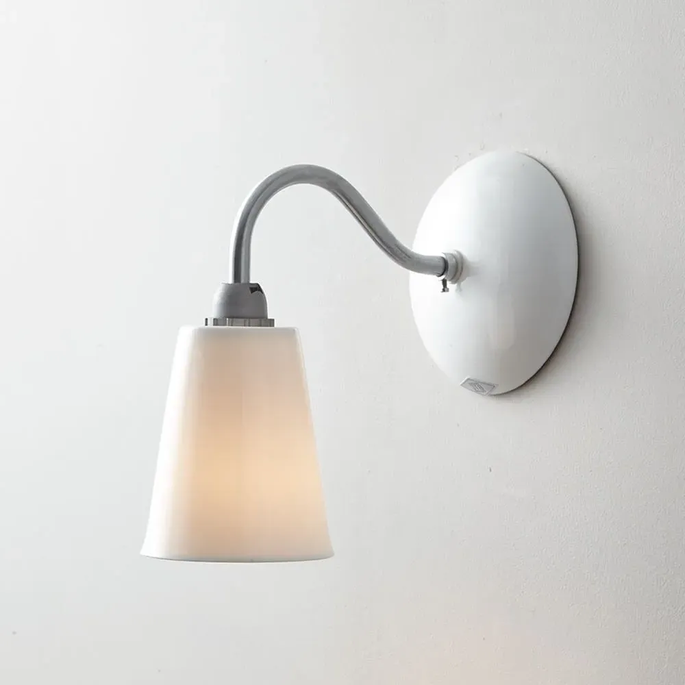 Swan Wall Light - Chrome, Bone China image