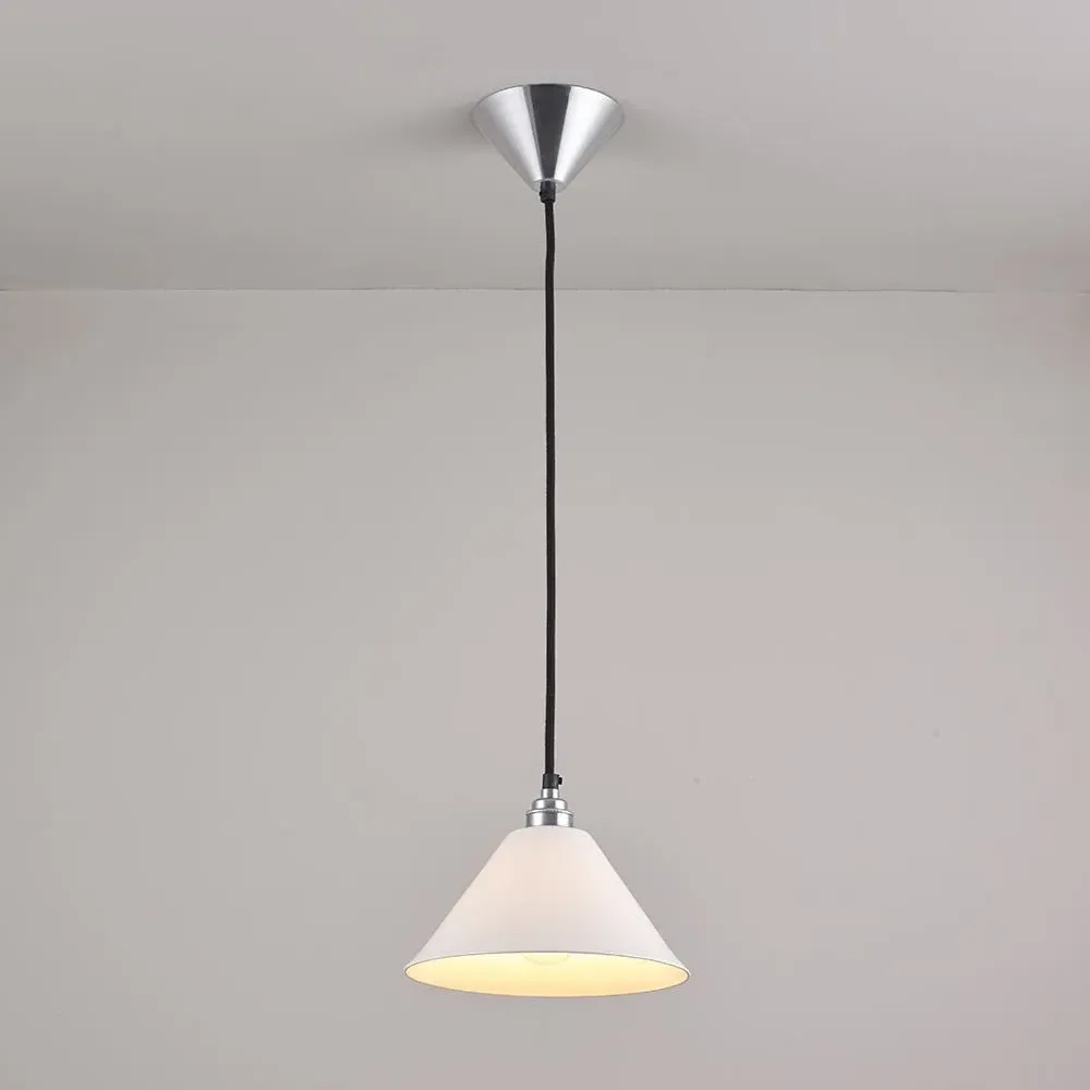 Task Ceramic Pendant Light - Chrome