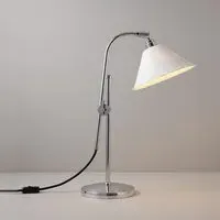 Task Ceramic Table Lamp - Chrome