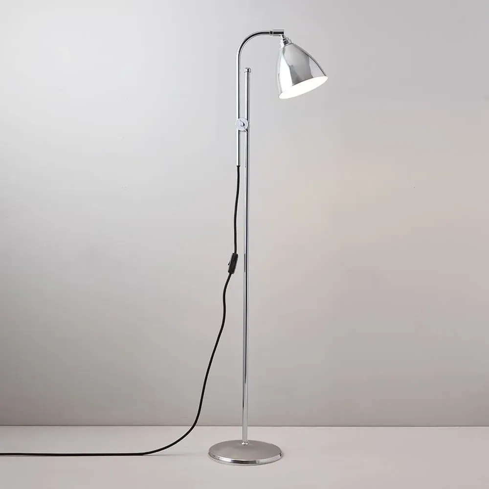 Task Floor Lamp with Adjustable Shade - Aluminium image