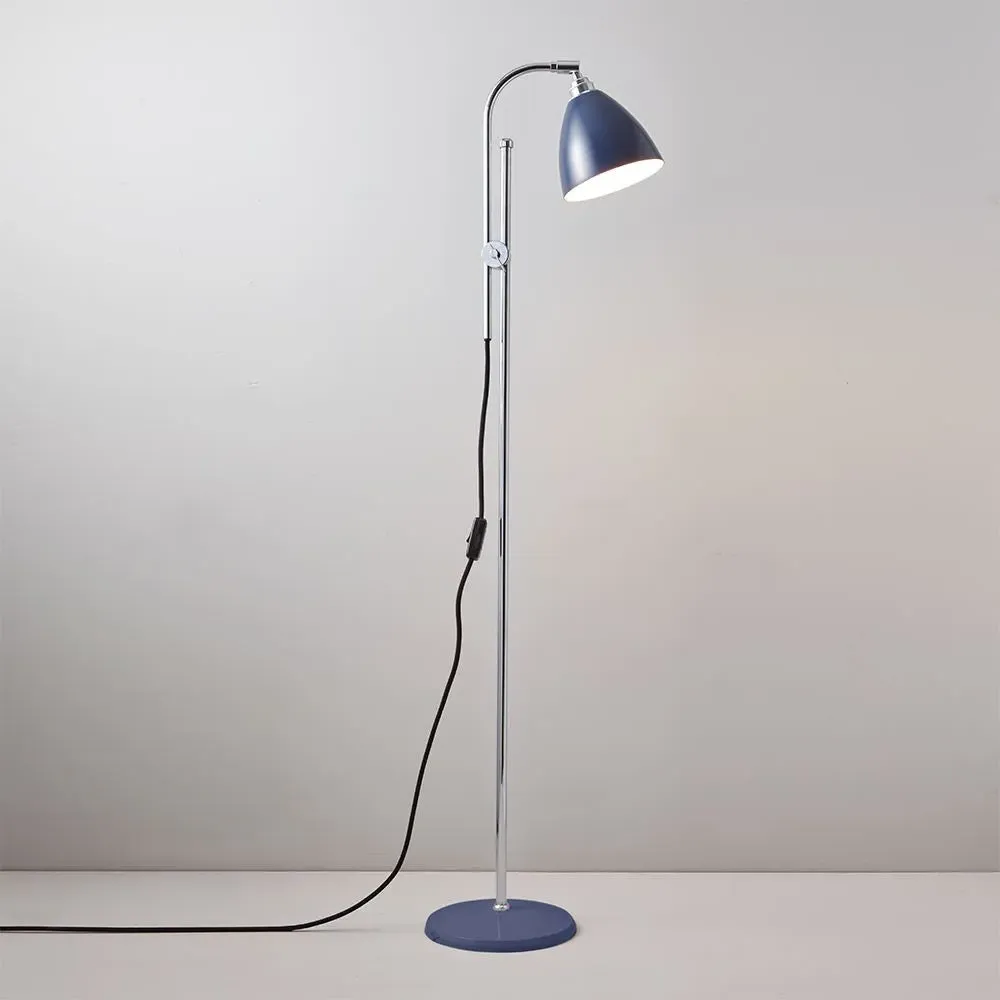 Task Floor Lamp with Adjustable Shade - Chrome