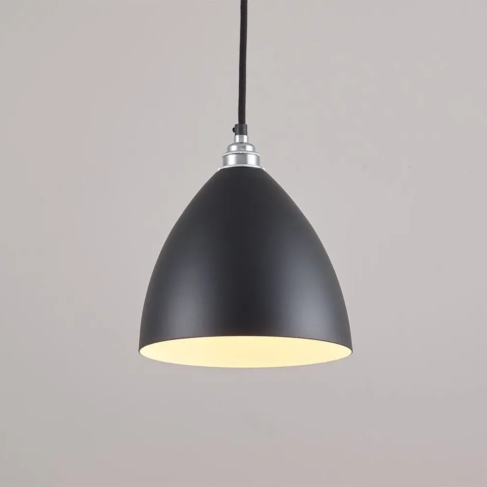 Task Pendant Light with Braided Cable - Black image