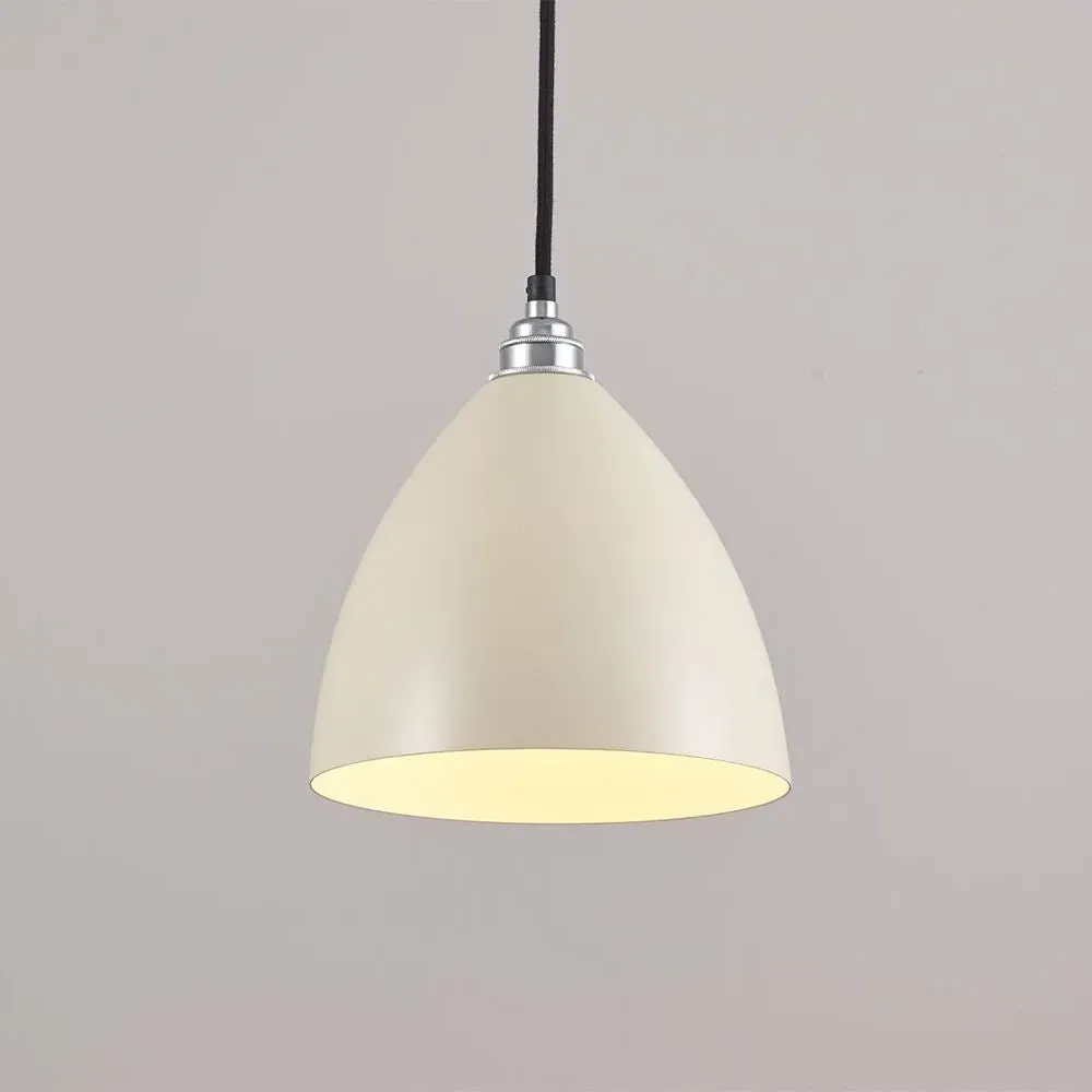 Task Pendant Light with Braided Cable - Cream image