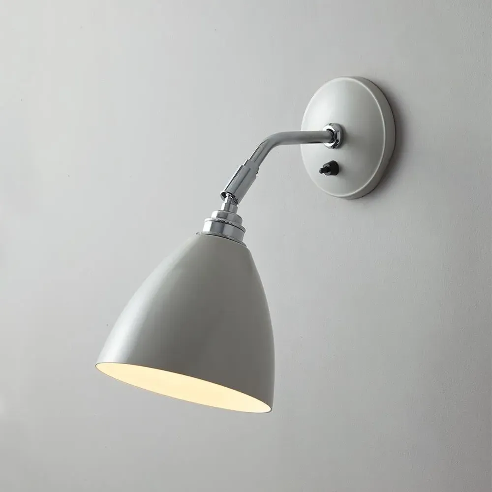 Task Short Wall Light - Polished Aluminium