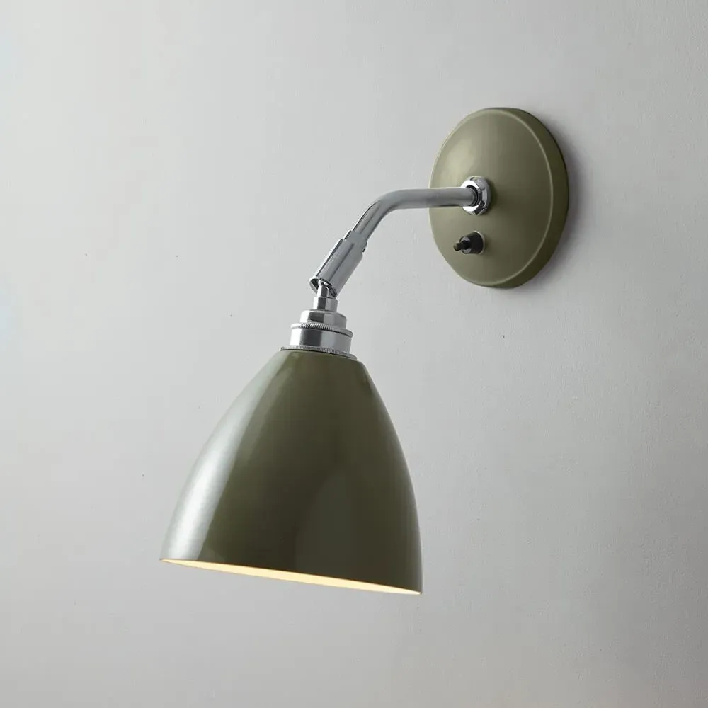 Task Short Wall Light with Adjustable Shade - Cream