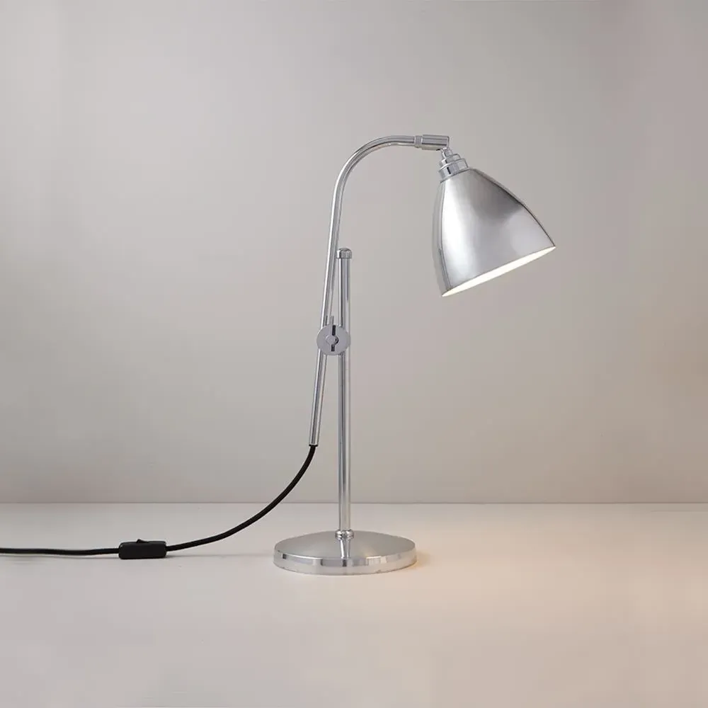 Task Table Lamp with Adjustable Arm - White