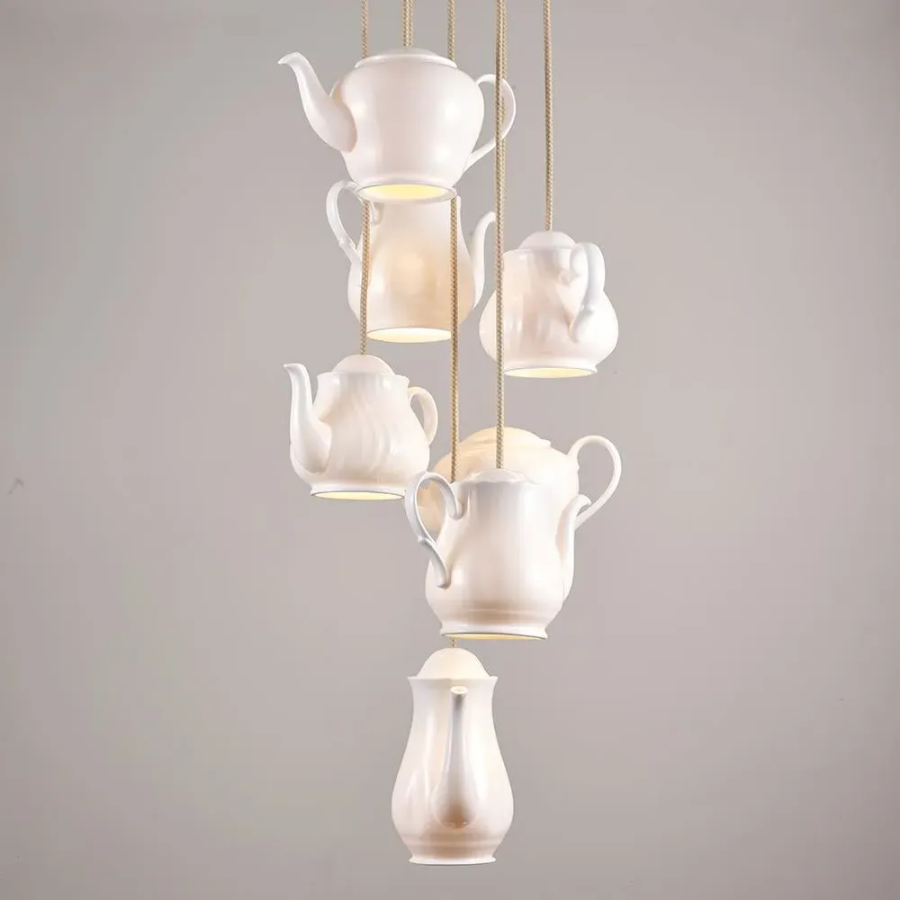 Tea 1 Pendant Light - Fine Bone China