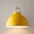 Titan Size 5 Pendant Light - Yellow, Etched Glass