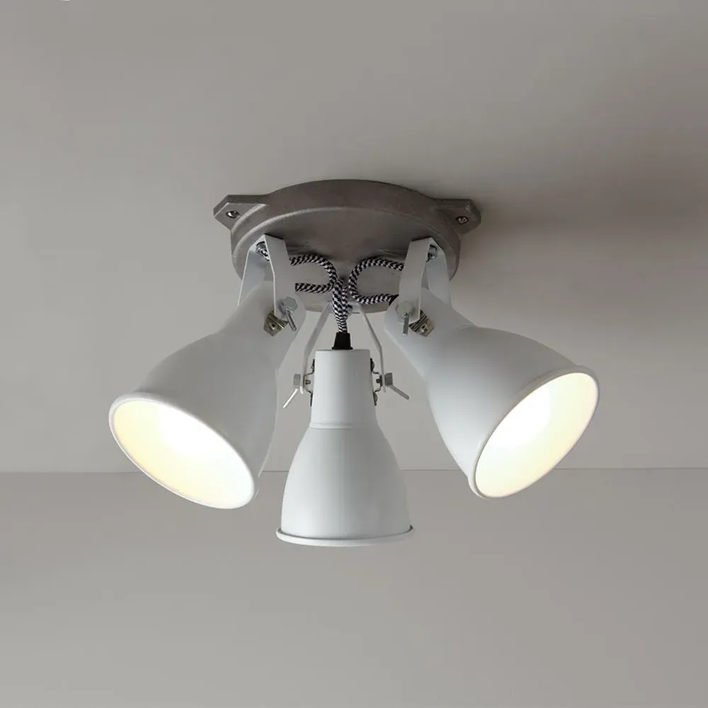 Triple Ceiling Light - Black, Aluminium