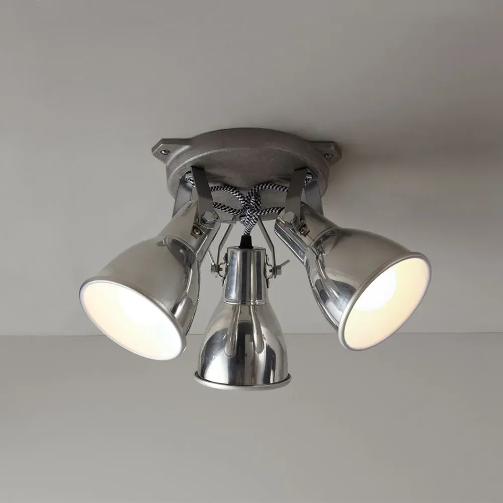 Triple Ceiling Light - Natural, Aluminium
