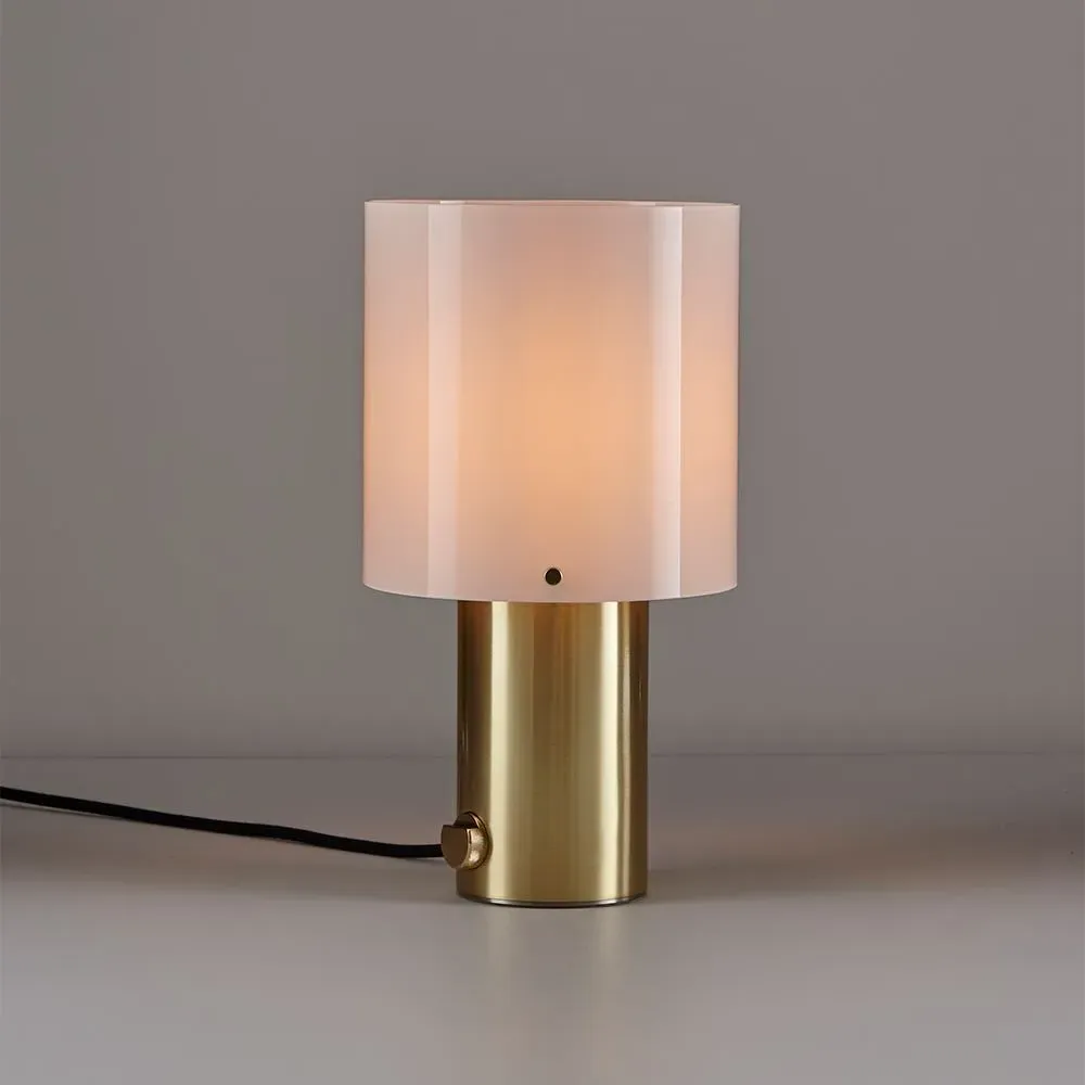 Walter Medium Table Lamp - Opal, Satin Brass