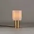 Walter Small Table Lamp - Opal, Satin Brass