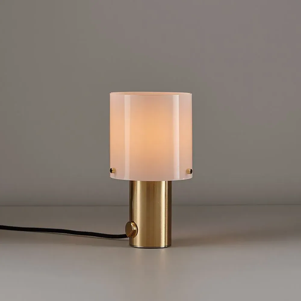 Walter Small Table Lamp - Opal, Satin Brass image