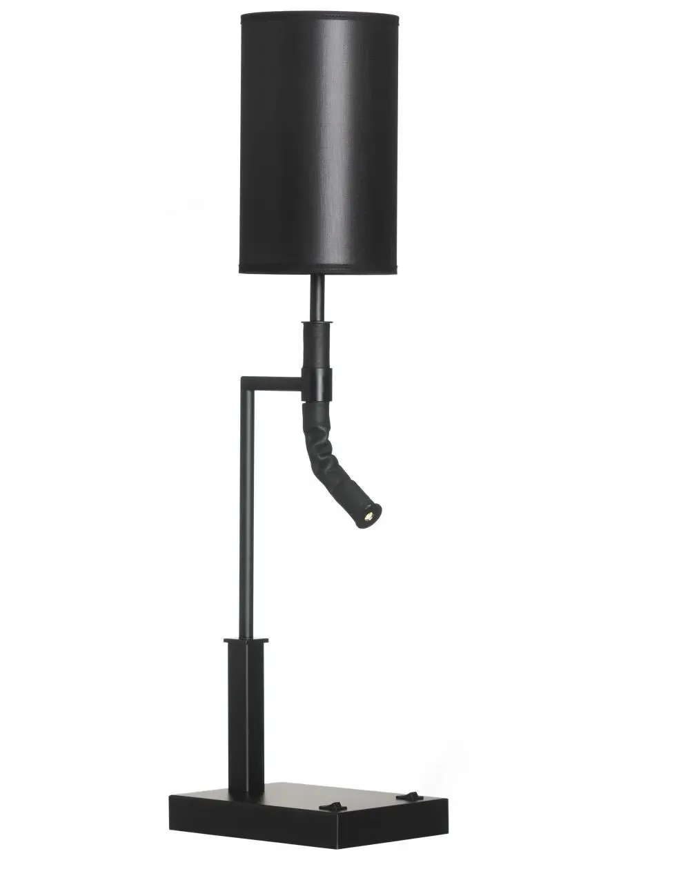 Adjustable Table Lamp with Leather Arm - Brass